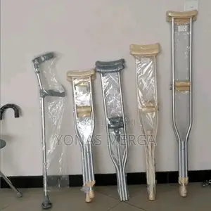 Photo - 2pairs Alloy Crutches Adjustable嘅elbow Crutches愚kranch