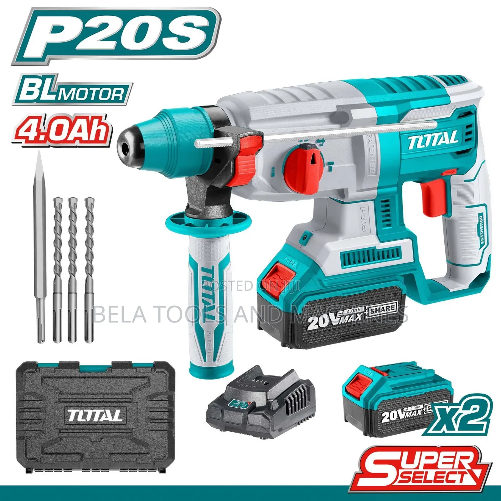 Total Cordless Hammer Drill 20v