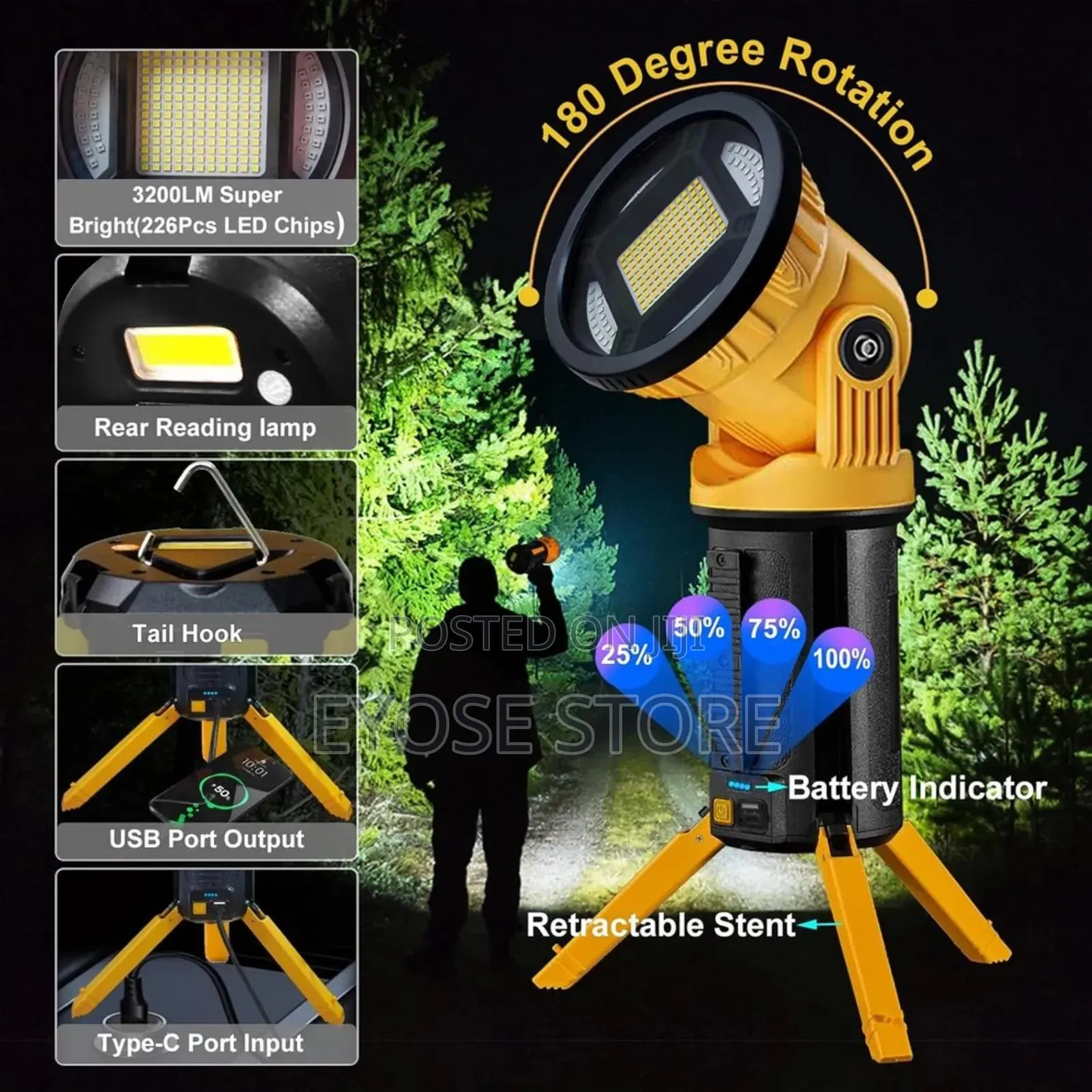 High Power Multifunctional Searchlight