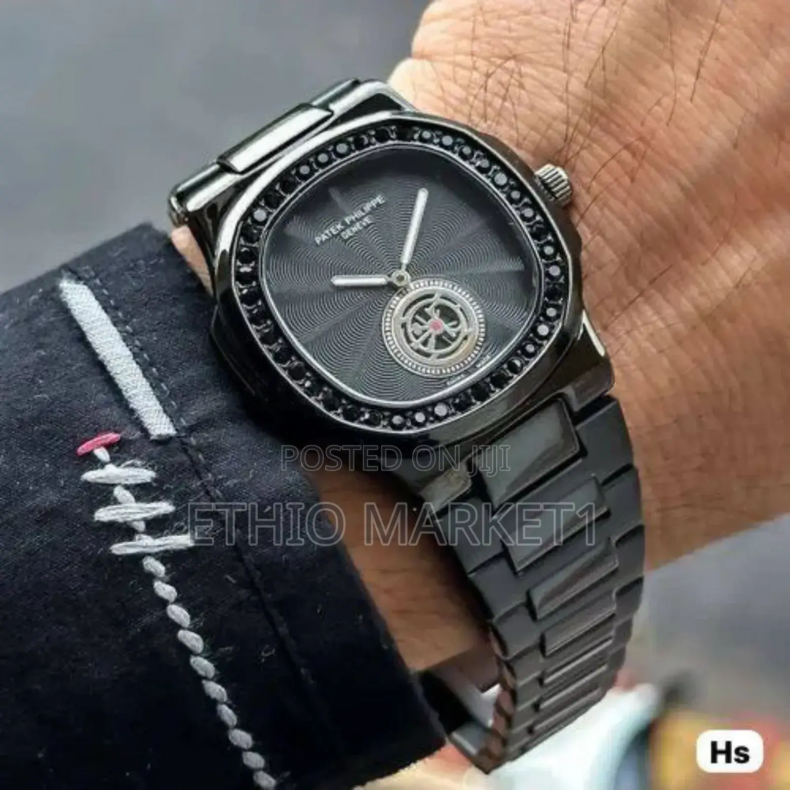 Patek Philippe Men's Watch With Diamond Bezel