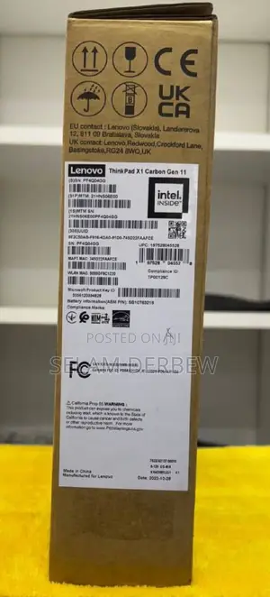 New Laptop Lenovo ThinkPad X1 Carbon 32GB Intel Core I7 SSD 1T