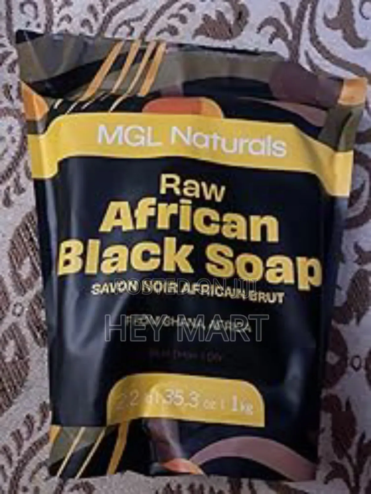 Raw African Black Soap