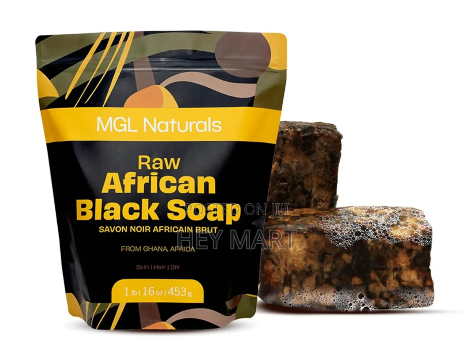 Raw African Black Soap