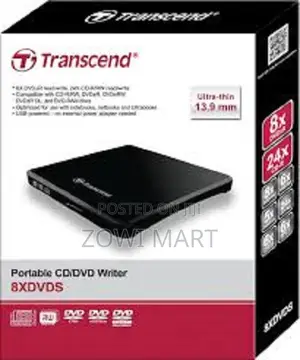 Transcend Portable CDDVD Writer 8xdvds-K