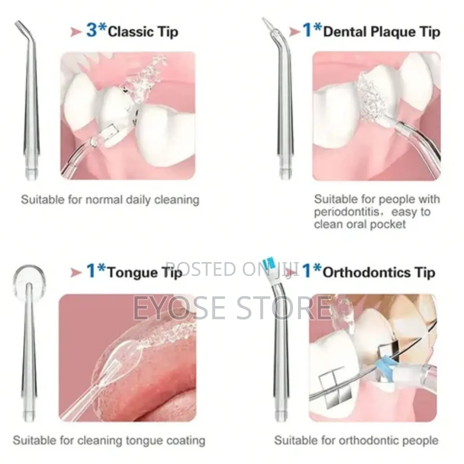 4in1 Rechargeable Portable Water Flosser