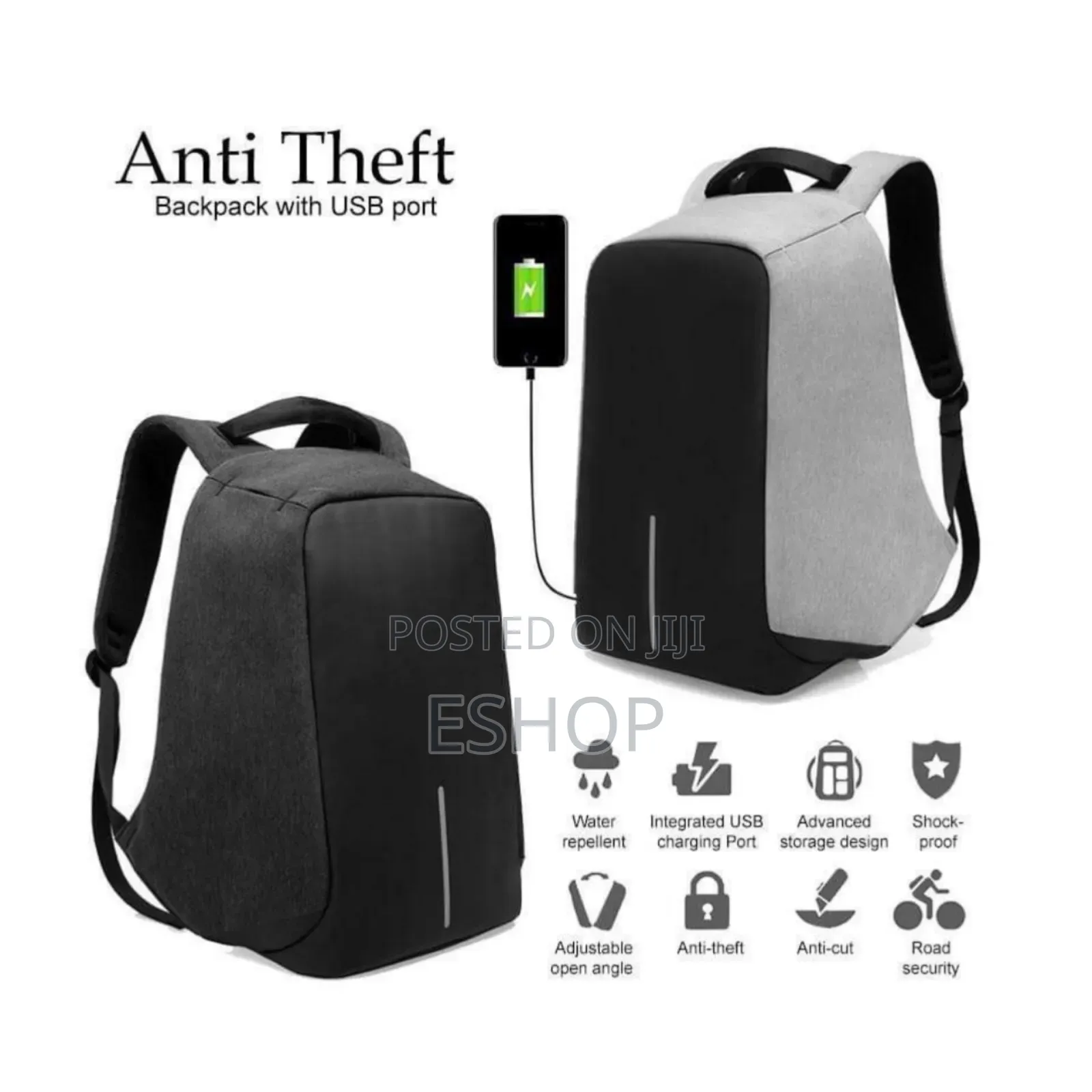 Keep Your Belongings Safe** With This **Backpack**.