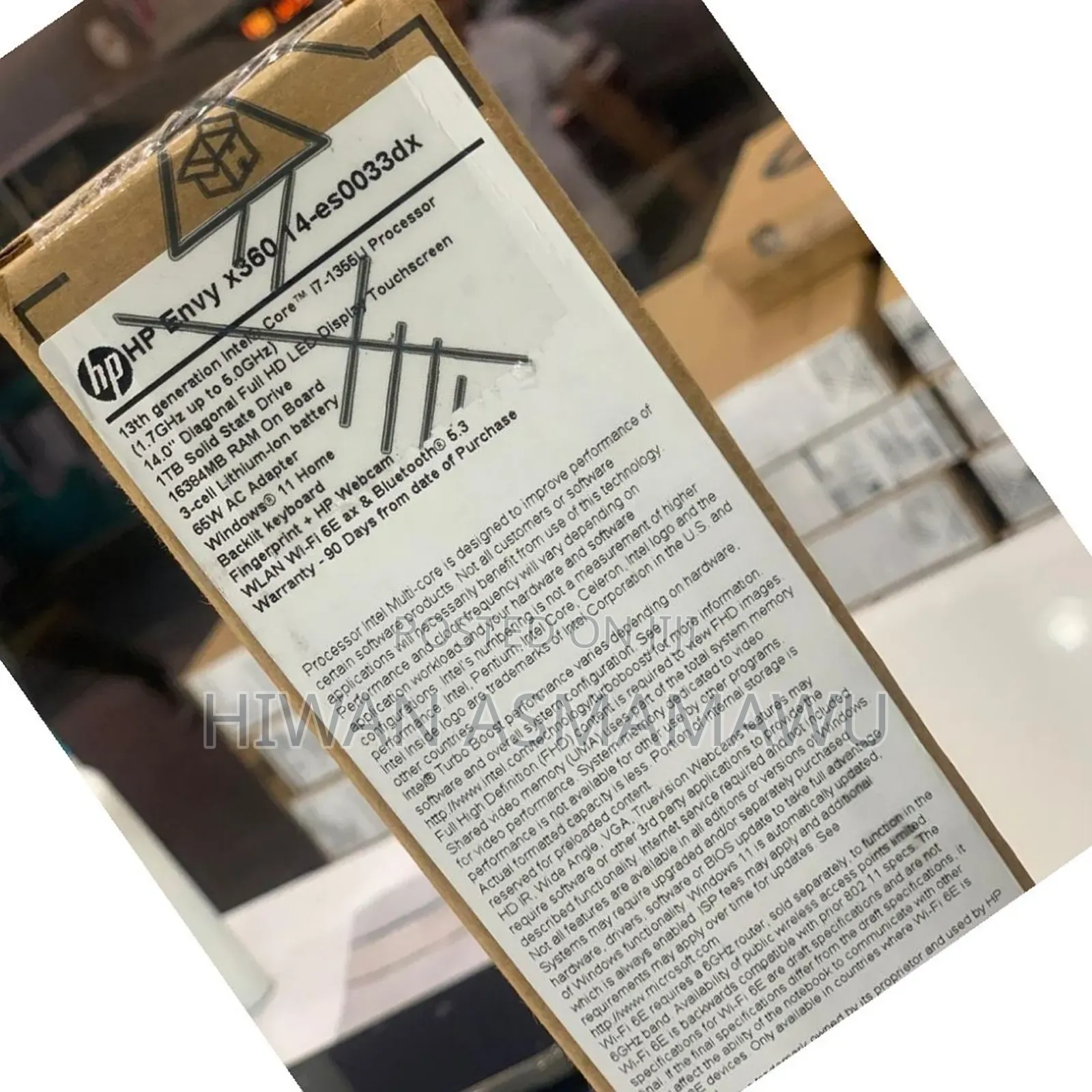 New Laptop HP Envy X360 16GB Intel Core I7 SSD 1T