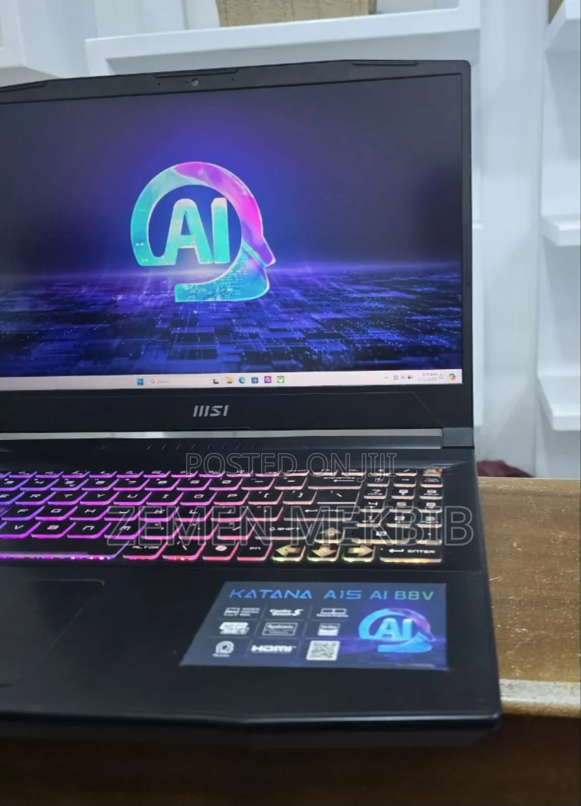 New Laptop MSI 16GB AMD Ryzen 7 SSD 1T