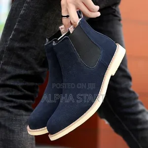 Chelise Boots Blue Black High Master Quality Shoes for You