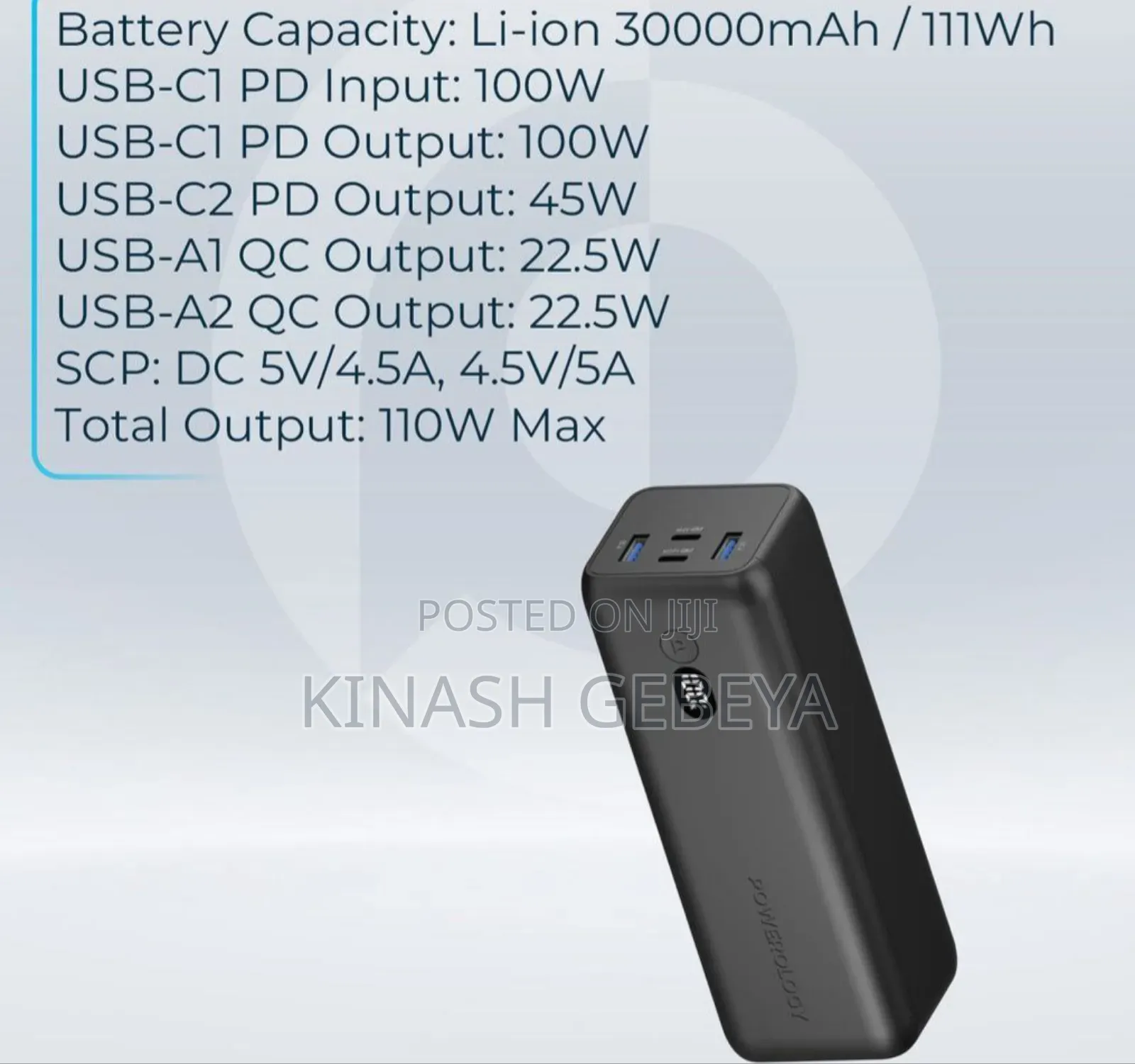 Powerology High Quality Power Bank