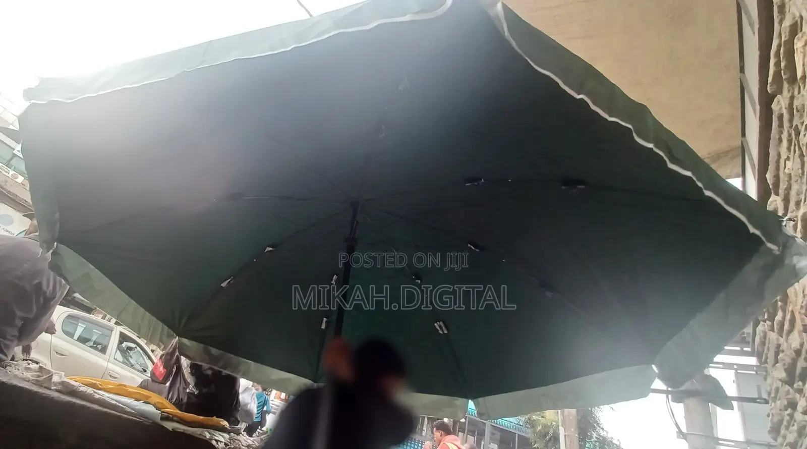 Green 3m Double Layer Cafe Umbrella | Table Umbrella