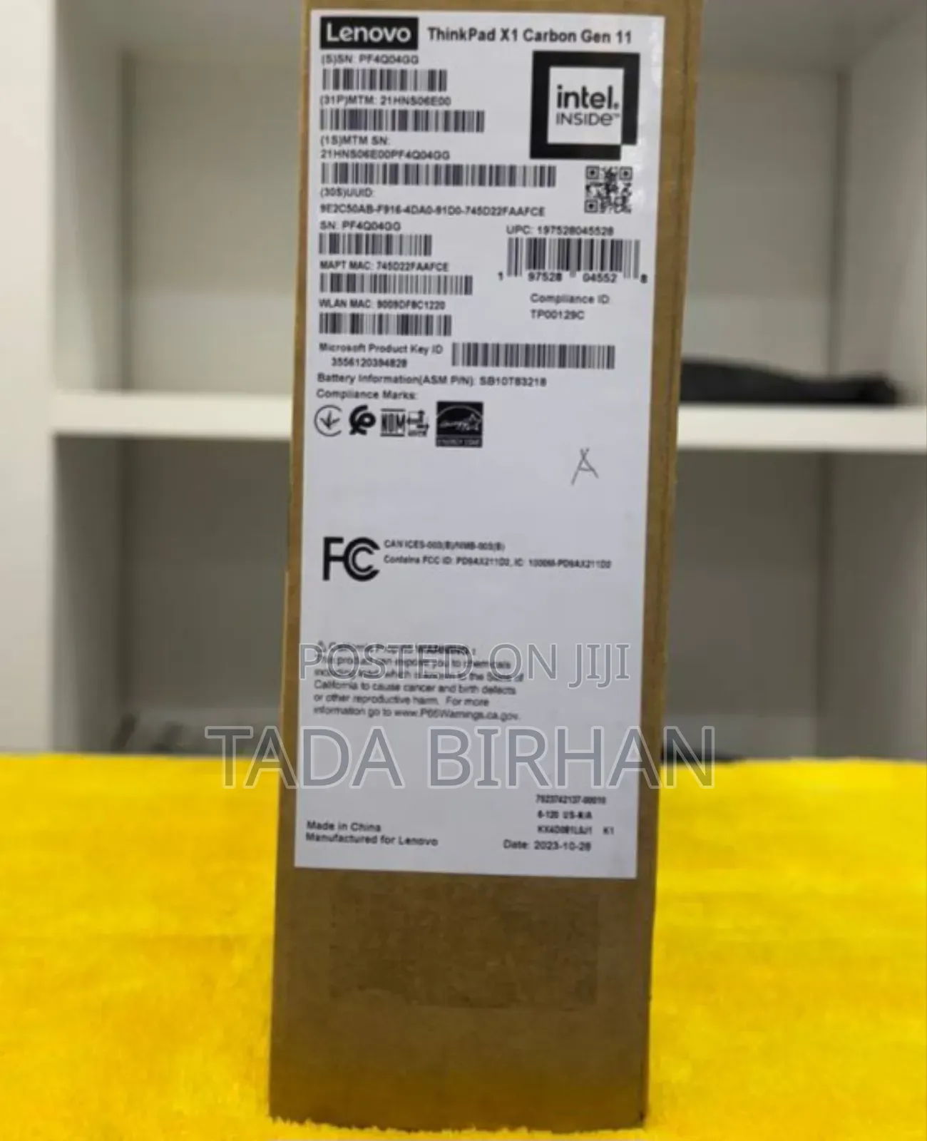 New Laptop Lenovo ThinkPad X1 Carbon 16GB Intel Core I7 SSD 1T