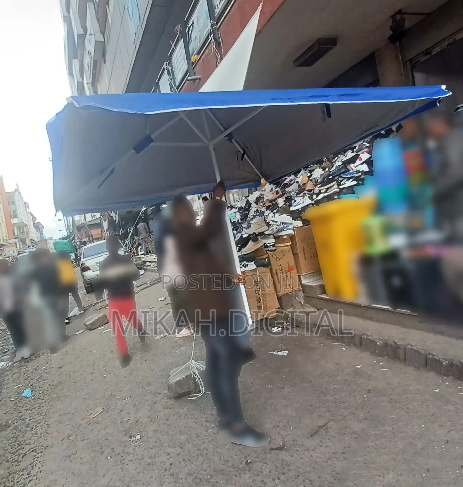 Double Layer 2m Rectangular Cafe Umbrella | Table Umbrella