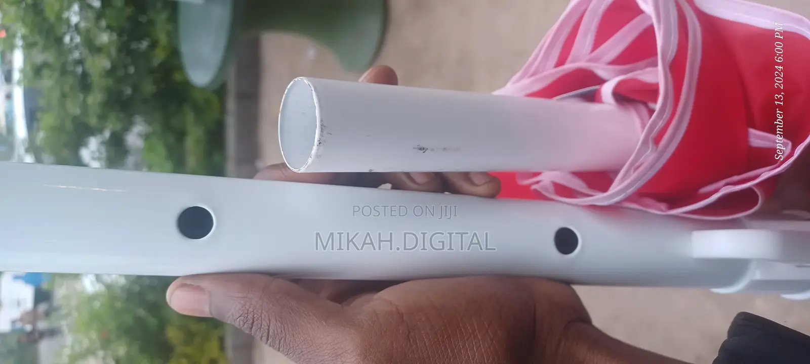 2m Single Layer Cafe Umbrella With Random Print