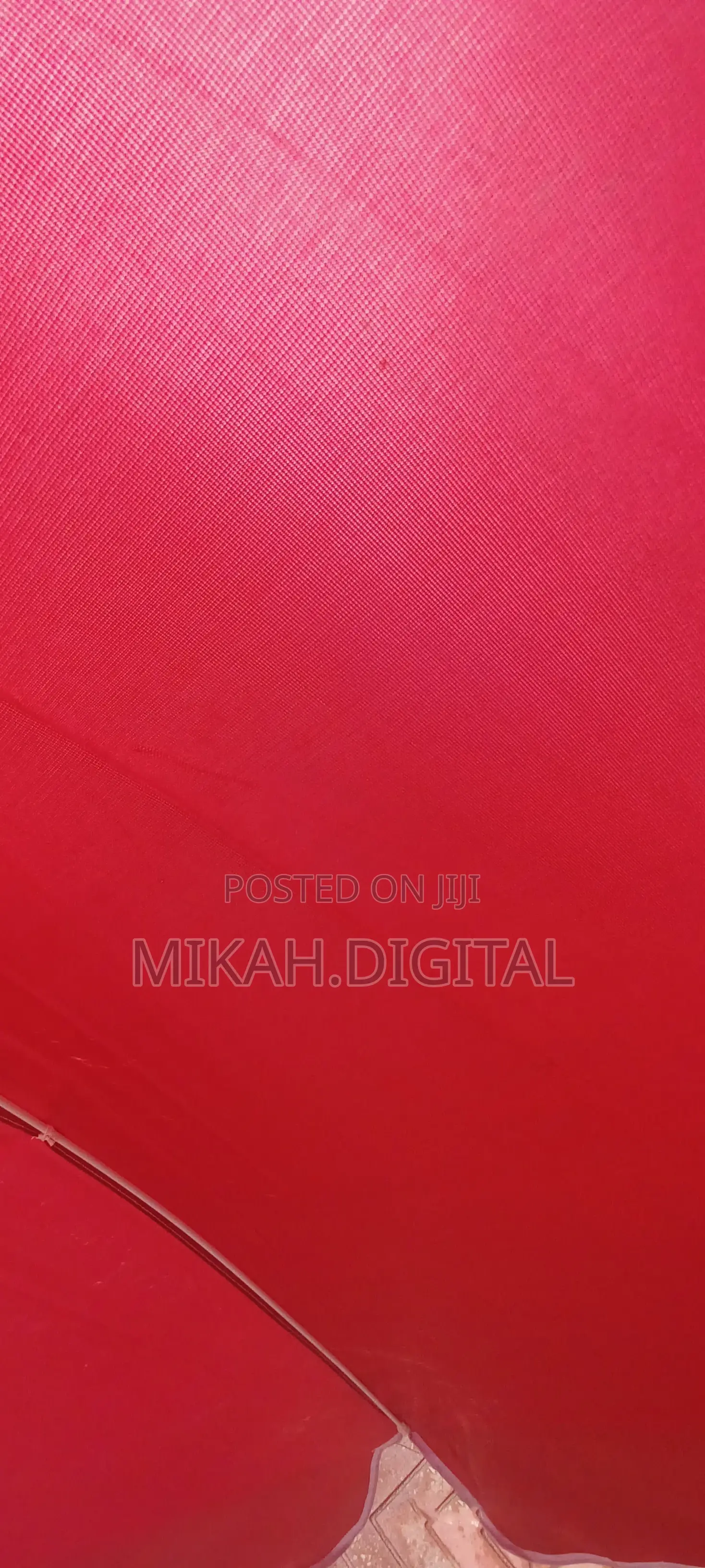 Red 2m Single Layer Cafe Umbrella | Table Umbrella