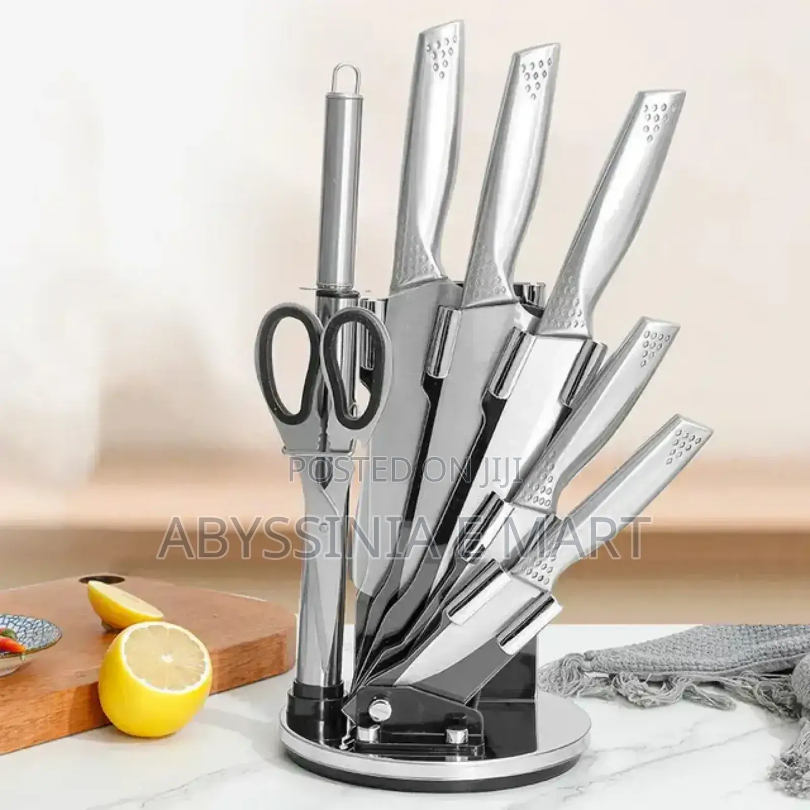 ሁሉንም ያካተተ 4 በተለያየ መጠን ቢላዎች ያሉት Kitchen Knife Set