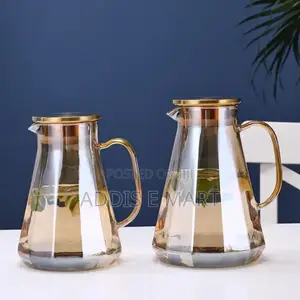 350 Ml ስድስት መጠጫ ብርጭቆ 7 Pcs Glassware Set