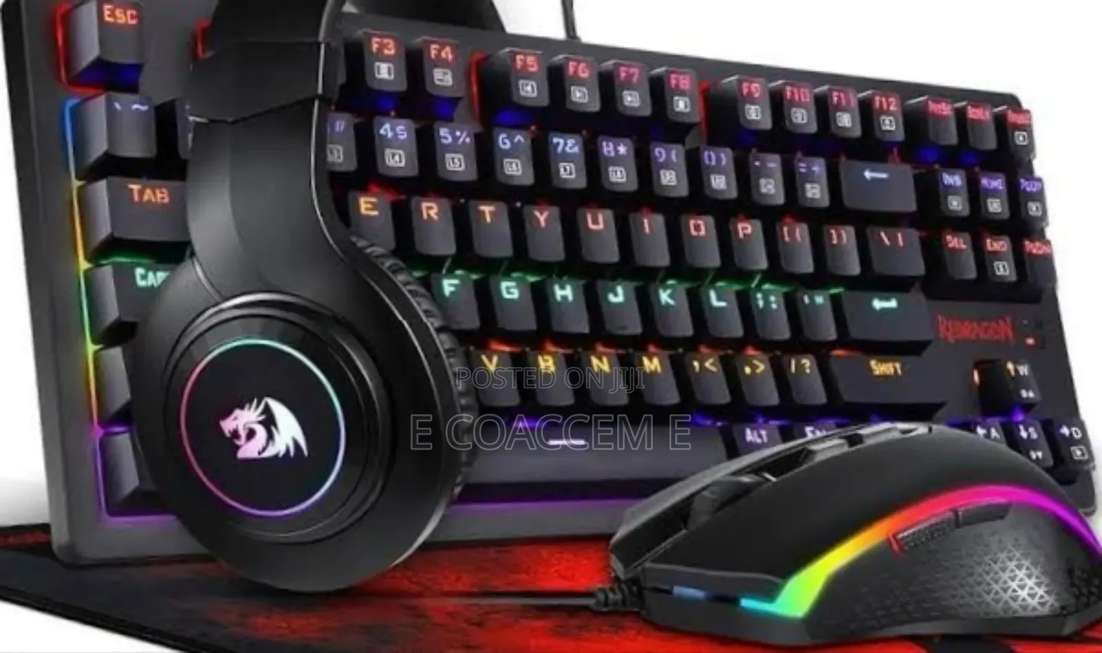 Gaming Keyboard Mouse and Pad