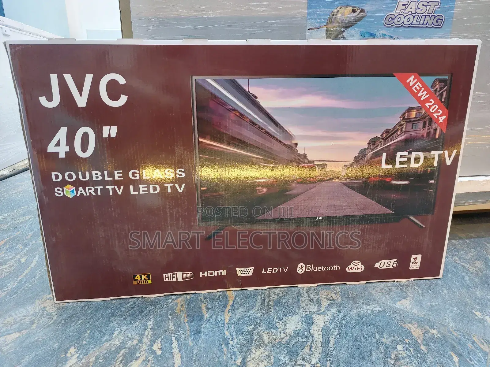 JVC 40 Inch Tv Double Glass Smart Uhd