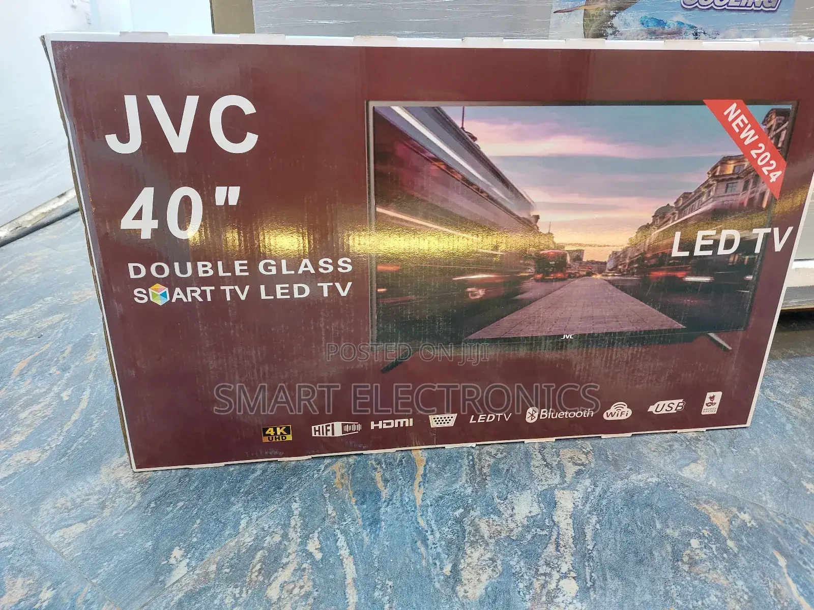 JVC 40 Inch Tv Double Glass Smart Uhd