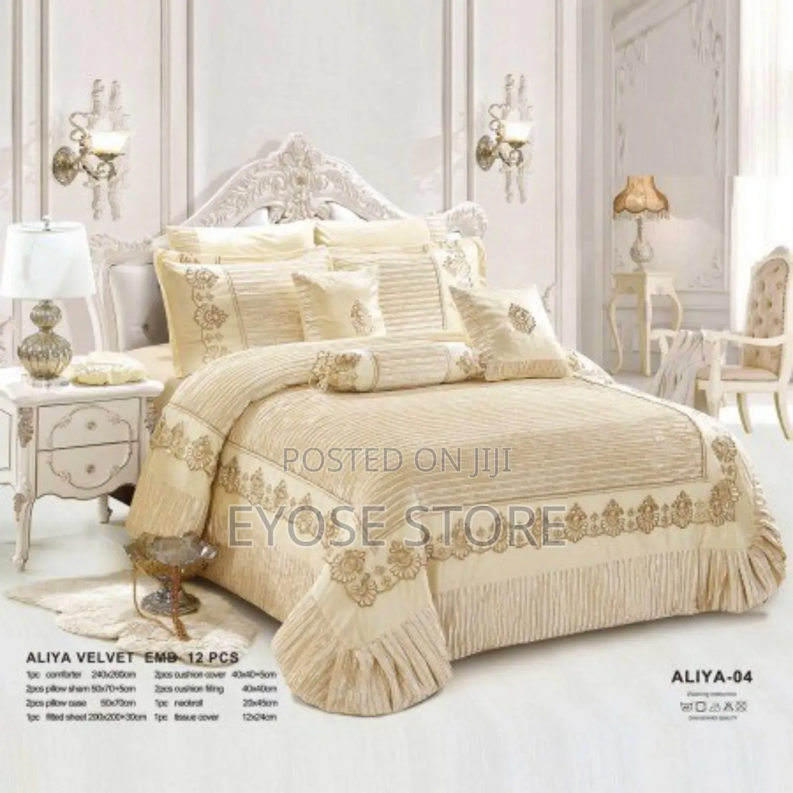 Milanobedlinen Comforter Aliya Velvet 12pcs Set