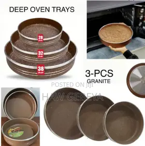 Photo - 3pcs Hotchef Granite Non-Stick Oven Tray