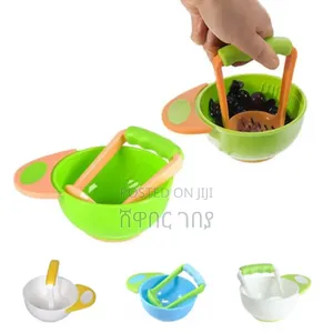 Food Masher and Bowl የምግብ መዳመጫ