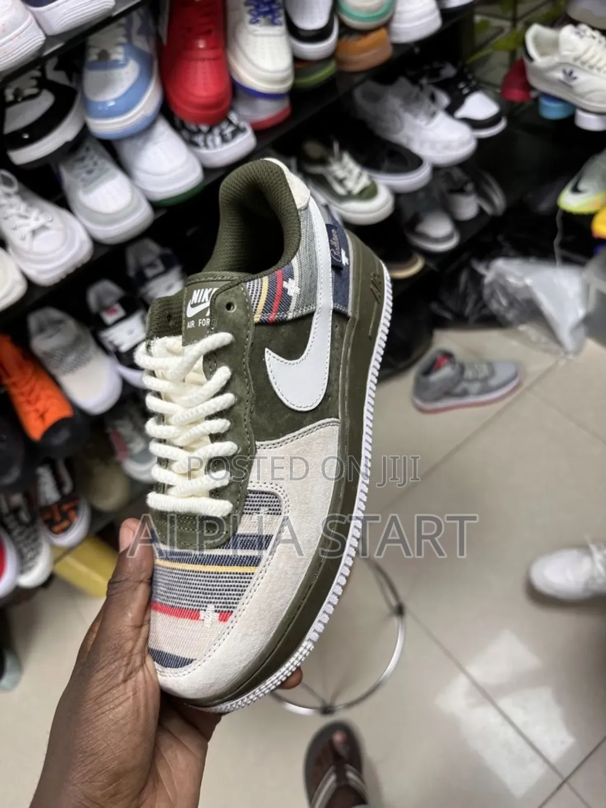 Nike Air Force Gray X Green High Quality Shoes for You