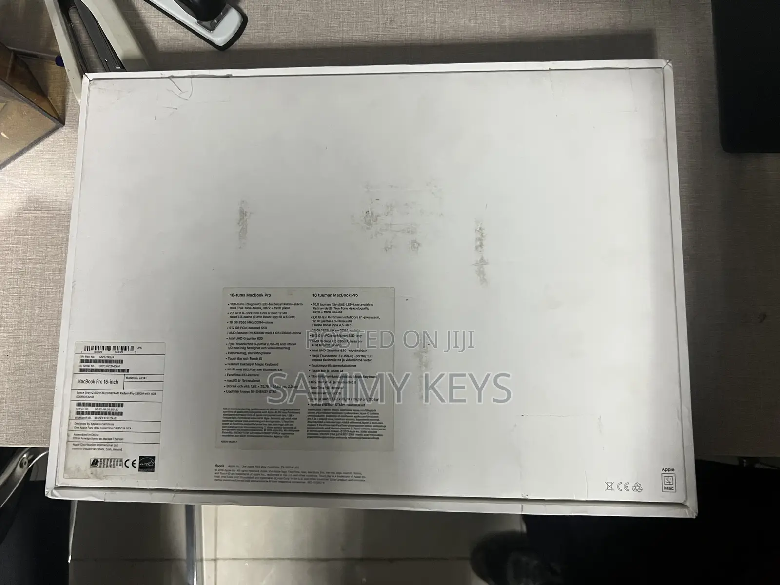 New Laptop Apple MacBook Pro 2019 16GB Intel Core I7 SSD 512GB