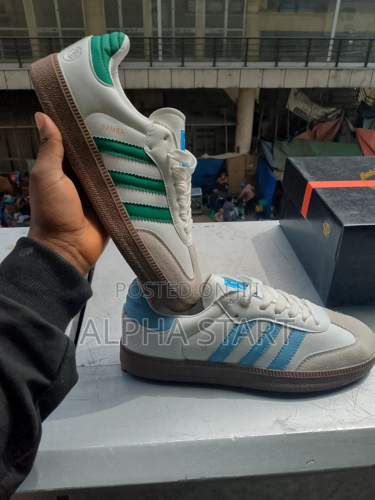 Adidas Samba White X Green Master Quality Shoes for You