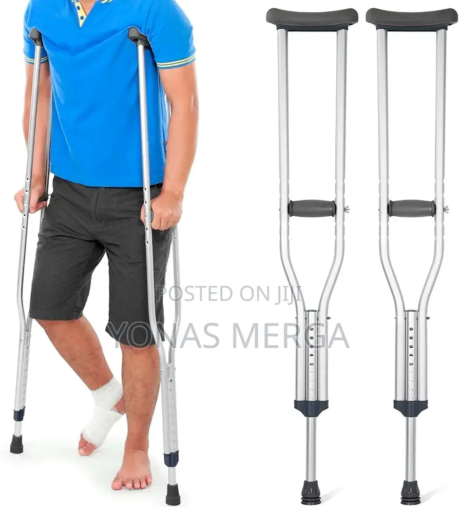 Adjustable Crutche口universal Stainless Steel 9 Gears 三kranch