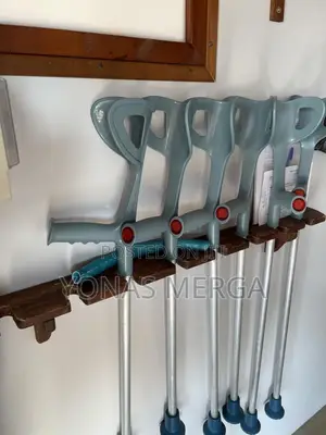 Photo - Forearm Crutches(2unit,Open Cuff)Folding Crutches for Travel