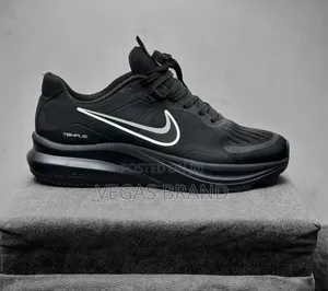 Nike Tempus Zoom Running Triple Black Master Quality Shoes