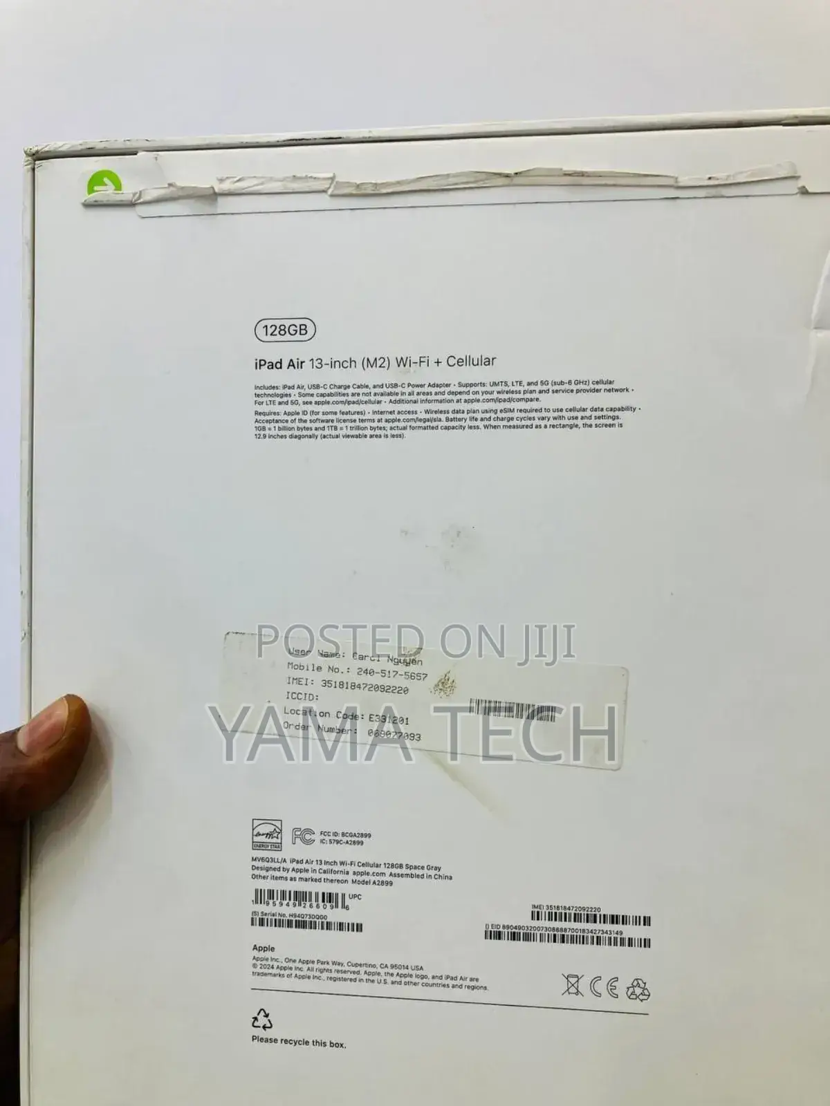 New Apple iPad Air 11 (2024) 128 GB