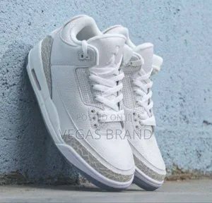 Photo - Air Jordan 3 Retro Pure White High Men Master Quality Shoes