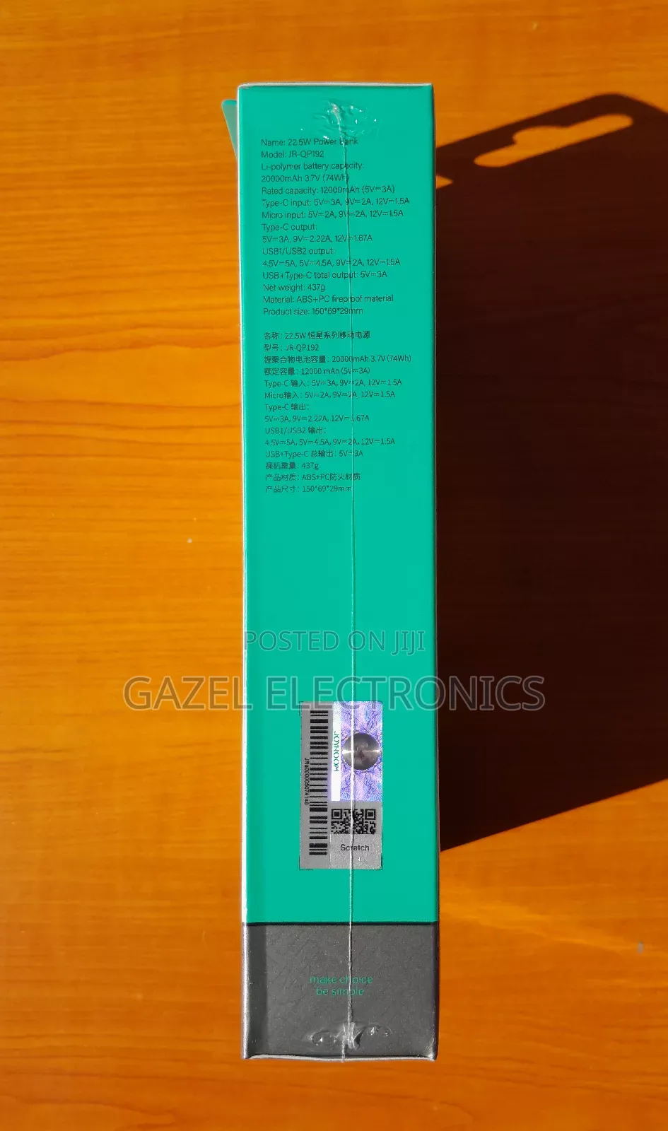 Joyroom JR-QP192 20000mah Powerbank