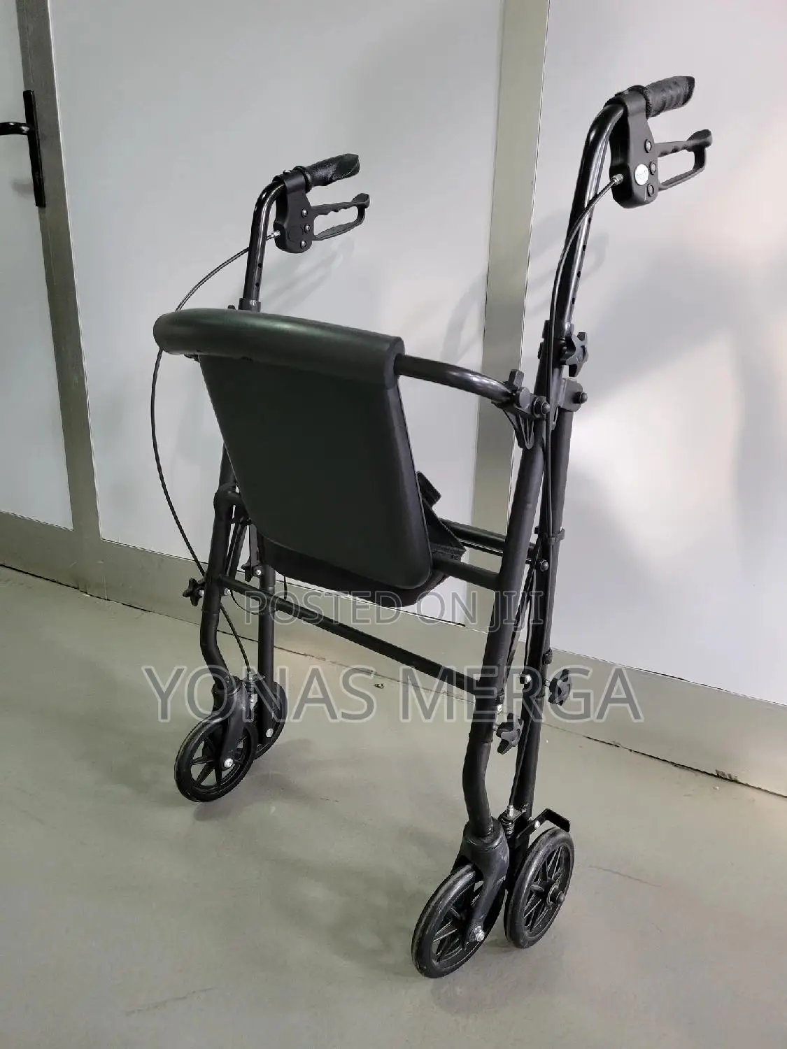 Bariatric Rolling Walker Chair忙with 6 Inch Wheels,Hand Grips