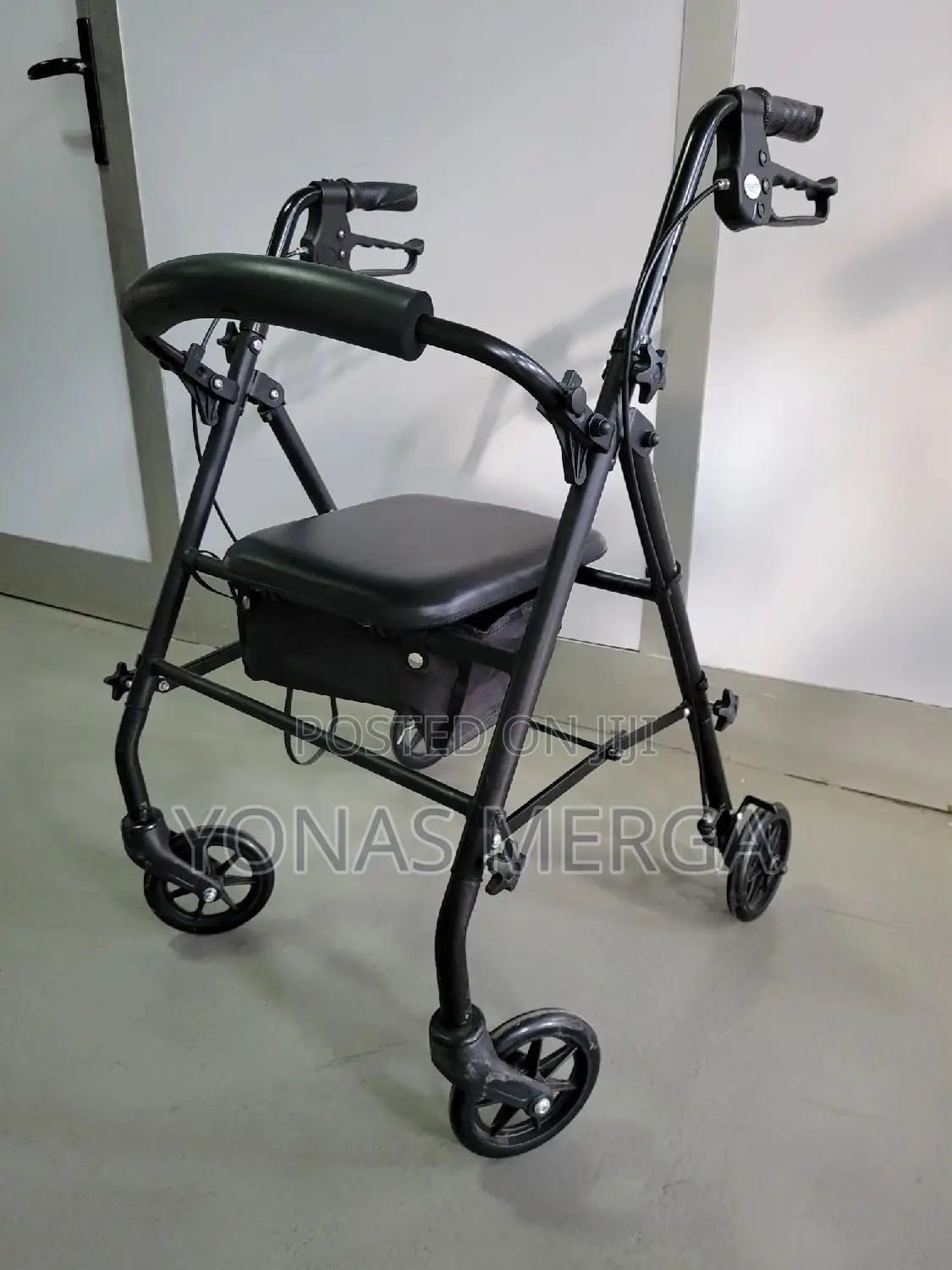 Rollators 4 Wheel With Seat Walker圖lockable Brakes Walker