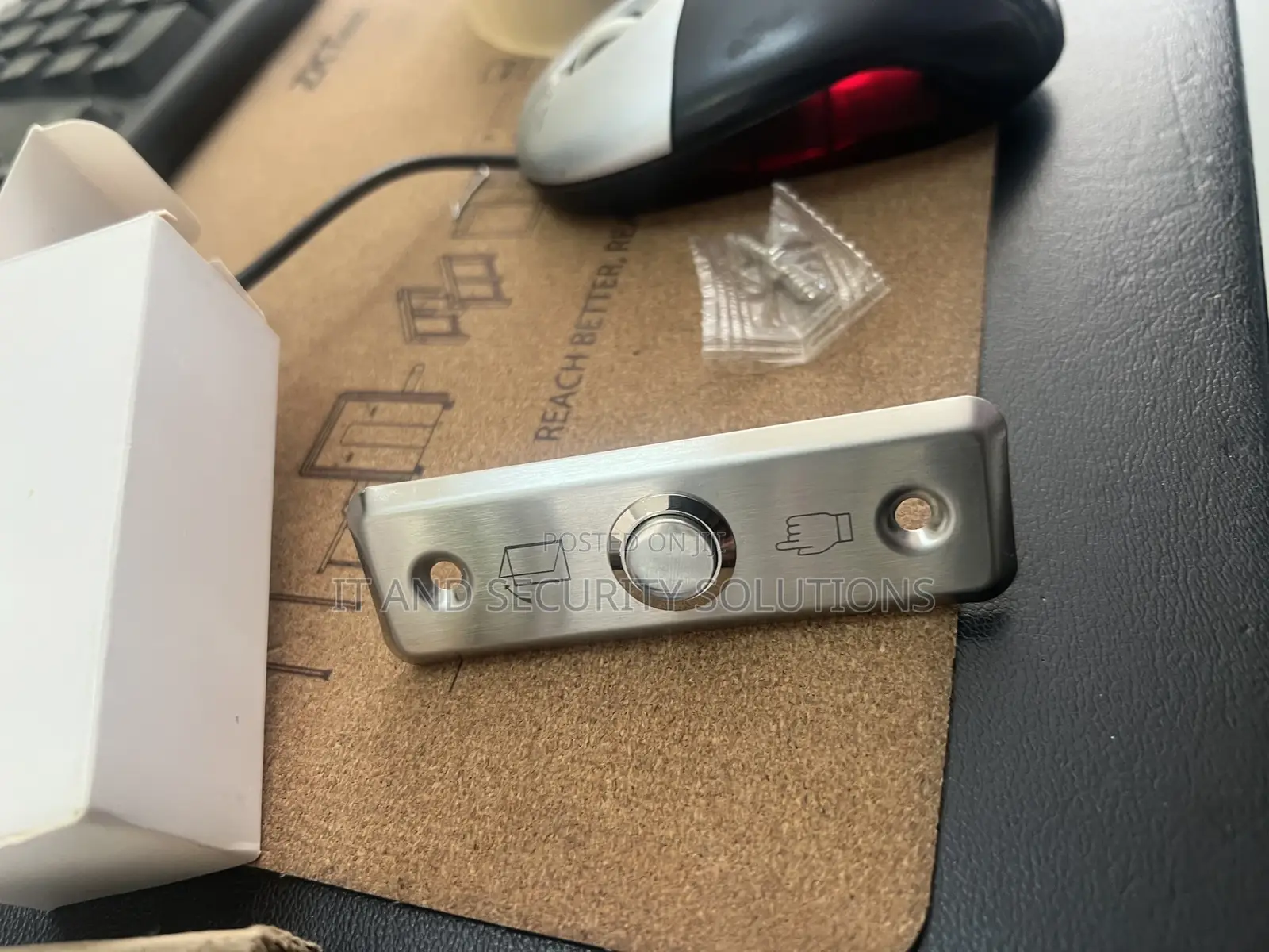Simple Stainless Exit Button for Access Control