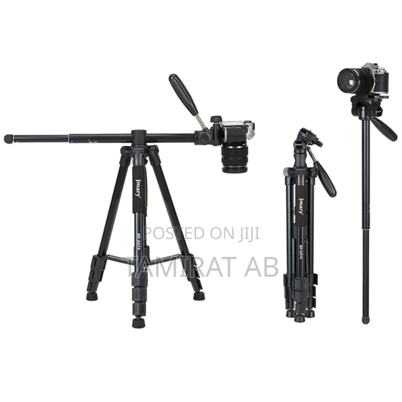 Jmary Kp-2274 Horizontal Axis Multi-Functional Pro. Tripod