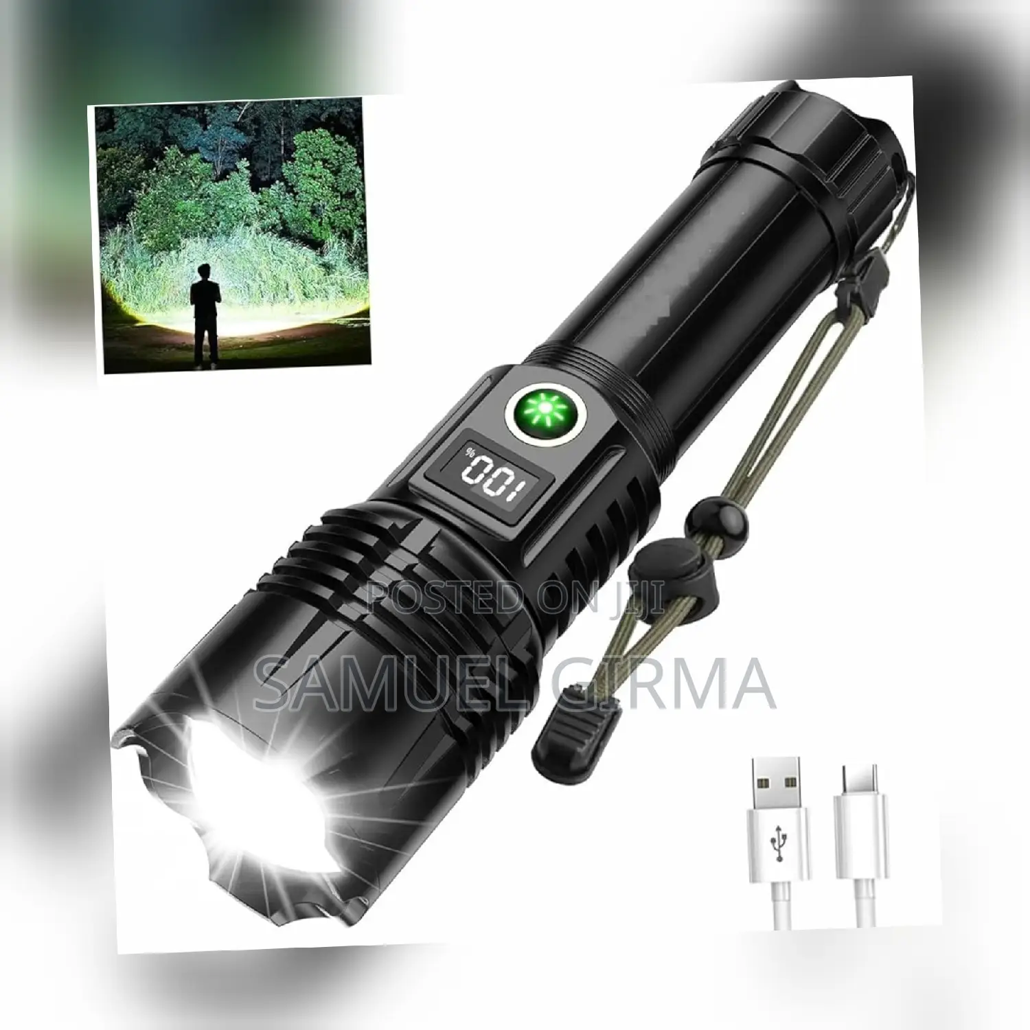 Coba Rechargeable LED Flashlight