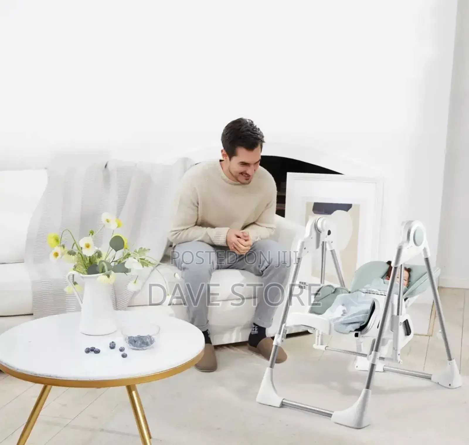 5-in-1 High Chair Multifunction】
ከመመገቢያነት በተጨማሪ ዥዋዥዌ የሚሆን