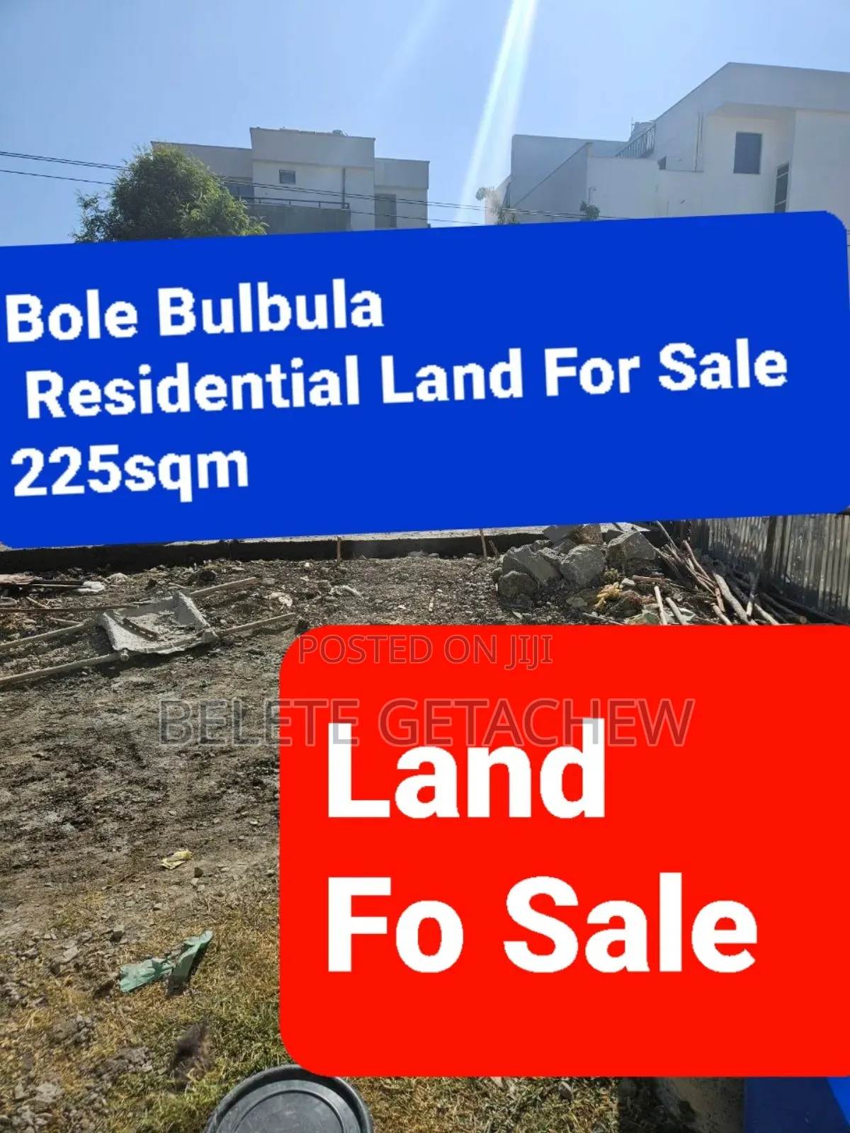 Land for Sale at Bole Bulbula 225sqm