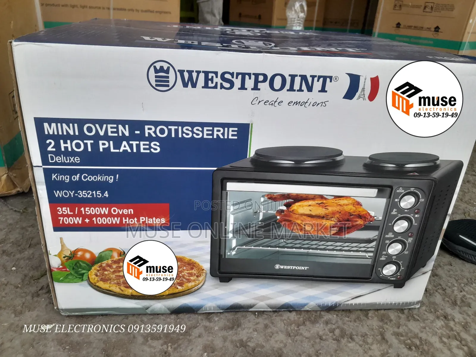 Westpoint 35liter Minioven