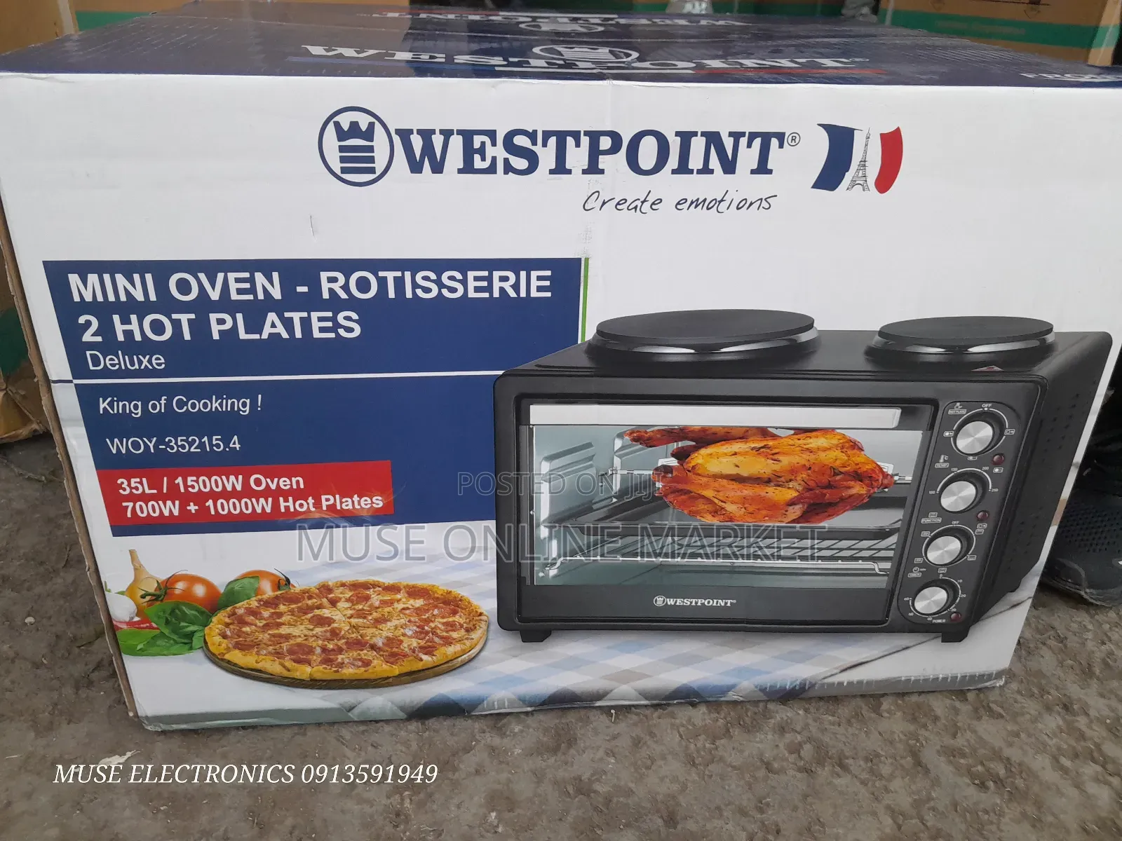 Westpoint 35liter Minioven