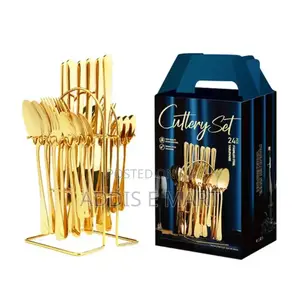 Photo - የራሱ ማስቀመጫ ያለዉ 24 Pcs Spoon Set - Cutlery Set