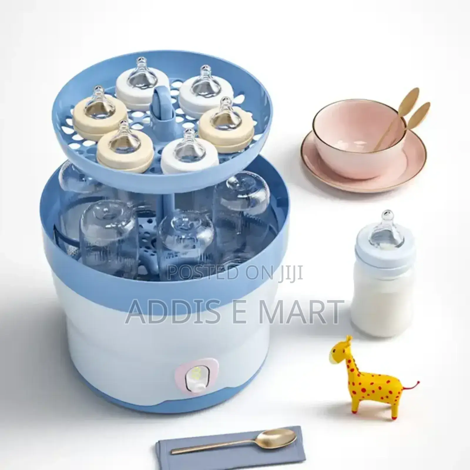 ለልጆ ጤንነት ወሳኝ 6ጡጦዎችን በአንድ ጊዜ የሚቀቀል Baby Feeding Bottle