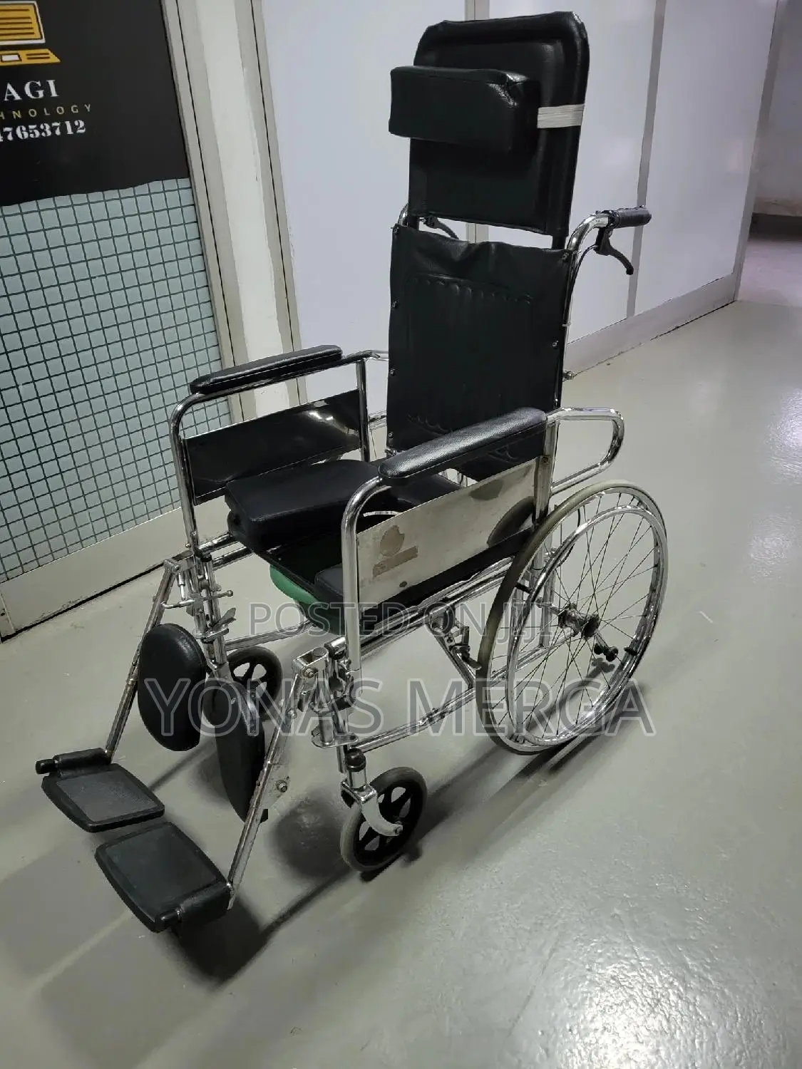 Reclining Foldable Commode Wheelchair乸wheelchair鵬wheelchair