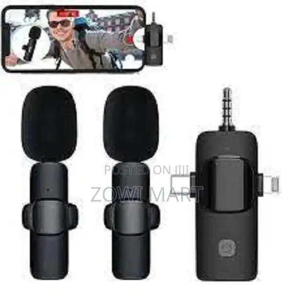 3 in 1 Wireless Lavalier Microphones