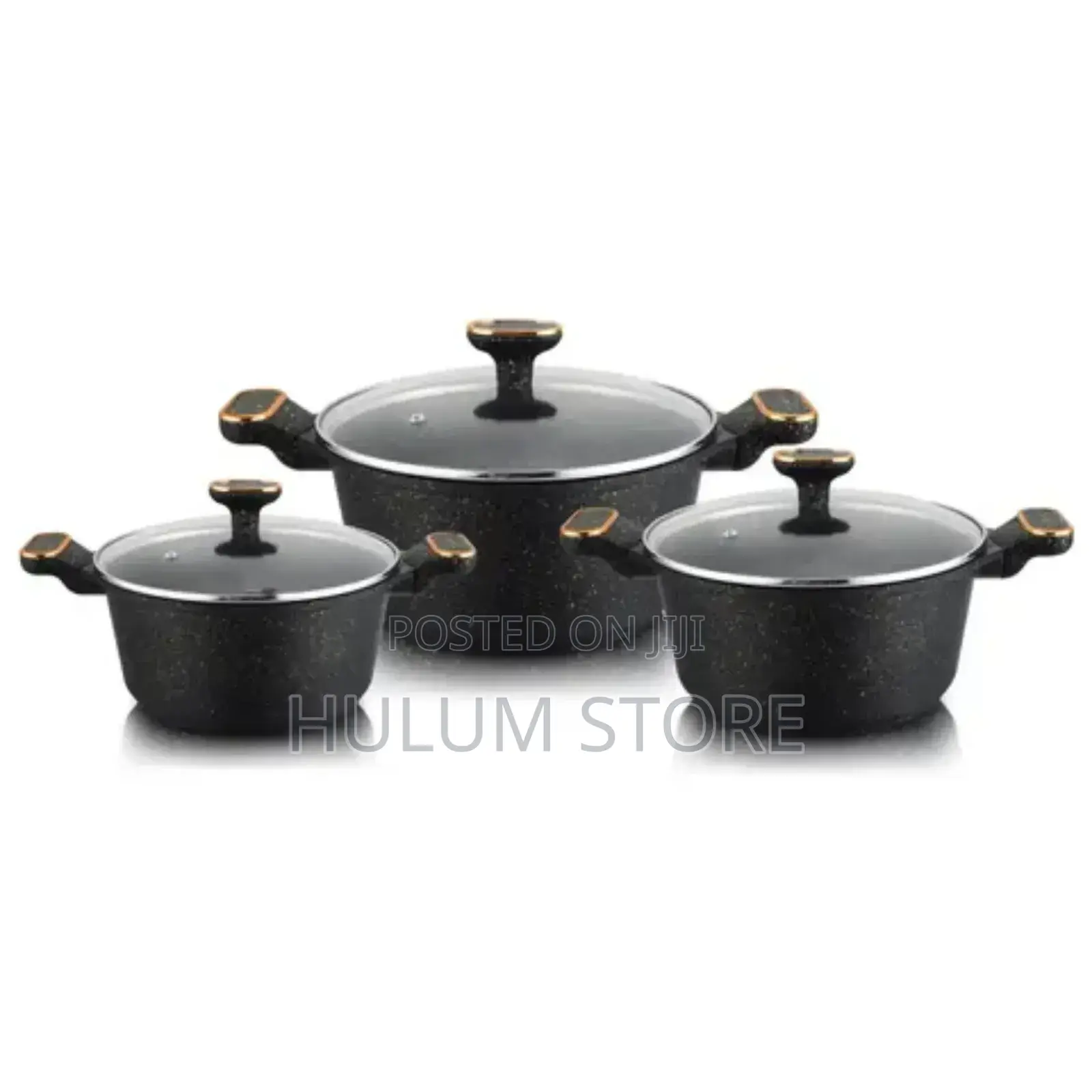 Momcoc 3 Set Granite Cookwear